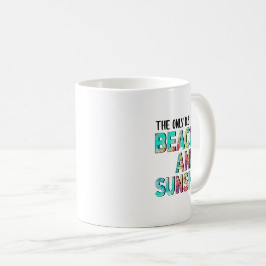 Het enige wat ik nodig heb zijn stranden en zon koffiemok (Voorkant rechts)