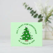 Het enige wat ik voor Kerstmis wil is een gat in é Feestdagenkaart (Staand voorkant)