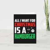 Het enige wat ik voor Kerstmis wil is een hamburge Kaart (Voorkant)