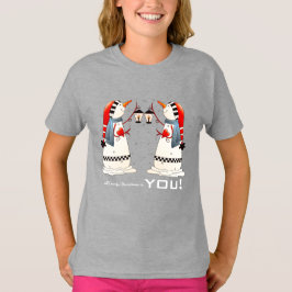 Het enige wat ik voor Kerstmis wil is jou. Snowman T-shirt