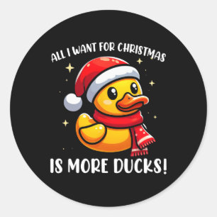 Het enige wat ik voor Kerstmis wil is meer eikels  Ronde Sticker