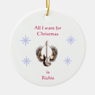 Het enige wat ik voor Kerstmis wil is Richie Ornam Keramisch Ornament