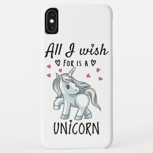 Het enige wat ik wens is een Eenhoorn Case-Mate iPhone Case (Achterkant)