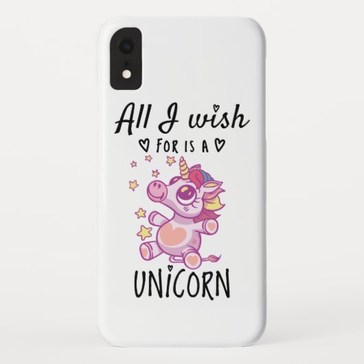 Het enige wat ik wens is een Eenhoorn Case-Mate iPhone Case (Achterkant)