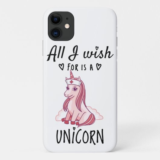 Het enige wat ik wens is een Eenhoorn Case-Mate iPhone Case (Achterkant)