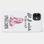 Het enige wat ik wens is een Eenhoorn Case-Mate iPhone Case (Achterkant (horizontaal))