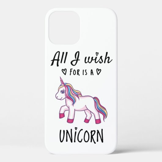 Het enige wat ik wens is een Eenhoorn Case-Mate iPhone Case (Achterkant)