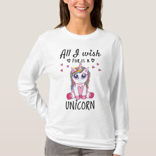 Het enige wat ik wens is een Eenhoorn T-shirt