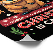 Het enige wat ik wil is een Capybara kerstkamp Poster (Hoek)