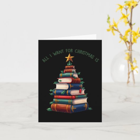 Het enige wat ik wil voor kerstboeken is een kerst kaart (Gele Bloem)