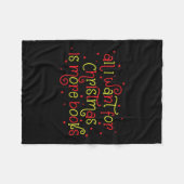 Het enige wat ik wil voor kerstboeken is kerstboek fleece deken (Voorkant (Horizontaal))