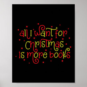Het enige wat ik wil voor kerstboeken is kerstboek poster