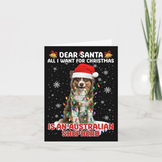 Het enige wat ik wil voor Kerstmis is Australian S Kaart (Voorkant)