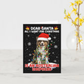 Het enige wat ik wil voor Kerstmis is Australian S Kaart (Gele Bloem)