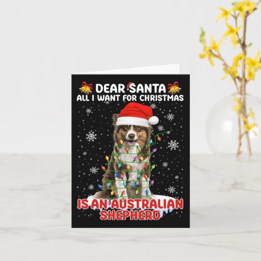 Het enige wat ik wil voor Kerstmis is Australian S Kaart (Gele Bloem)