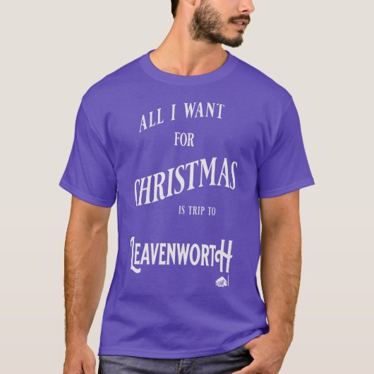 HET ENIGE WAT IK WIL VOOR KERSTMIS IS EEN REIS NAA T-SHIRT (Voorkant)