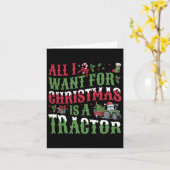 Het enige wat ik wil voor Kerstmis is een tractor Kaart (Gele Bloem)