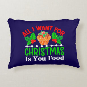 Het enige wat ik wil voor Kerstmis is eten 83543 Accent Kussen
