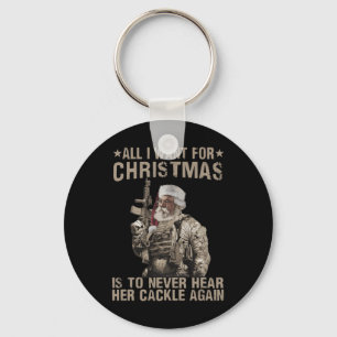 Het enige wat ik wil voor Kerstmis is haar rug noo Sleutelhanger