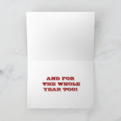 HET ENIGE WAT IK WIL VOOR KERSTMIS IS "JIJ" FEESTDAGEN KAART (Binnen)