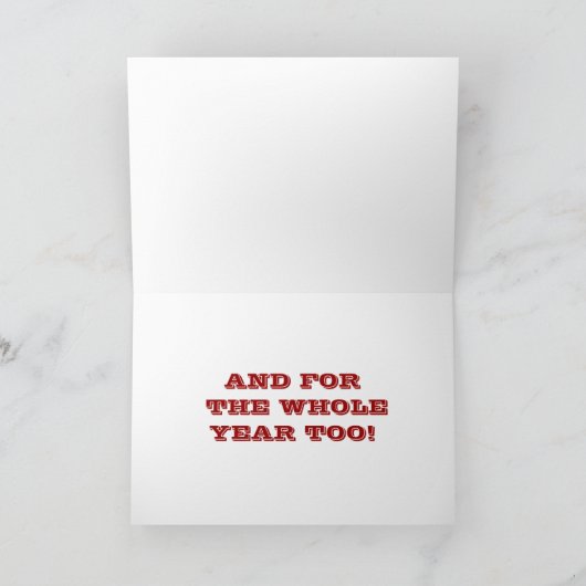 HET ENIGE WAT IK WIL VOOR KERSTMIS IS "JIJ" FEESTDAGEN KAART (Binnen)