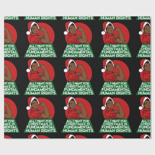 Het enige wat ik wil voor Kerstmis zijn de grondre Cadeaupapier (Vlak)