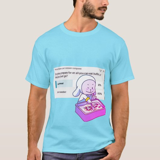 Het enige wat je kunt eten is shirt (Voorkant)