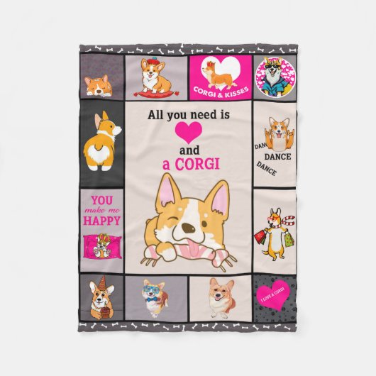 Het enige wat je nodig hebt is Corgi deken (Voorkant)
