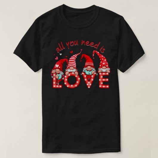Het enige wat je nodig hebt is de Mannen van Liefd T-shirt (Design voorkant)