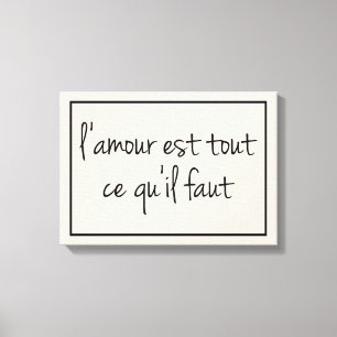 Het enige wat je nodig hebt is een Love Canvas Pri