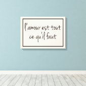 Het enige wat je nodig hebt is een Love Canvas Pri (Insitu (Houten vloer))