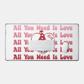 Het enige wat je nodig hebt is een love gnoom bureaumat (Keyboard & Muis)