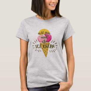 Het enige wat je nodig hebt is een T-shirt met ijs