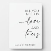 Het enige wat je nodig hebt is een tafel met liefd fotoplaat (voorkant)