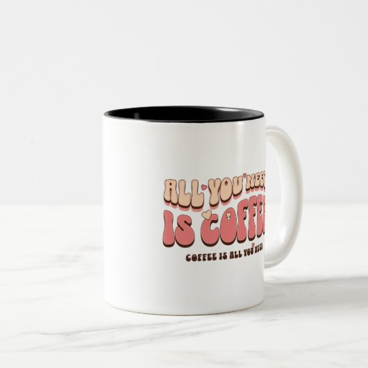 Het enige wat je nodig hebt is koffie mok (Voorkant rechts)