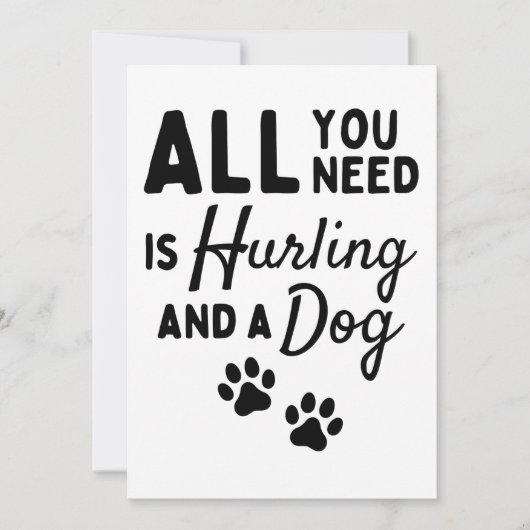 Het enige wat je nodig hebt is kwetsen en een hond kaart (Voorkant)