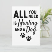 Het enige wat je nodig hebt is kwetsen en een hond kaart (Staand voorkant)