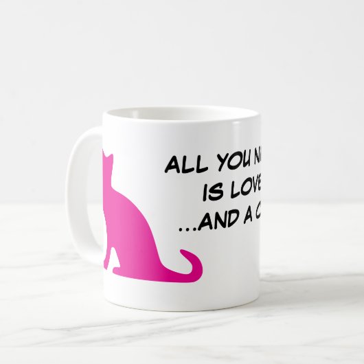 Het enige wat je nodig hebt is liefde en een leuke koffiemok (Voorkant links)