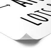 Het enige wat je nodig hebt is liefde ... en katte poster (Hoek)