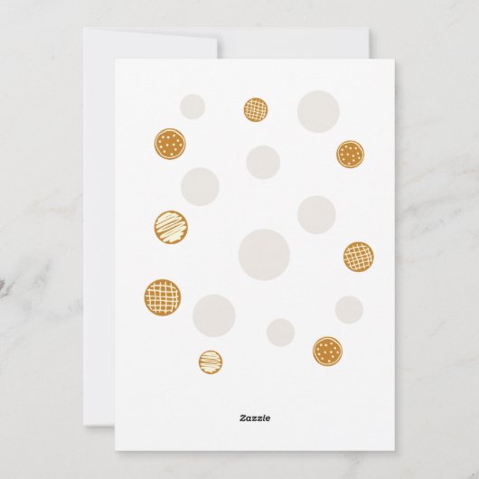 Het enige wat je nodig hebt zijn koekjes en liefde feestdagenkaart (Achterkant)