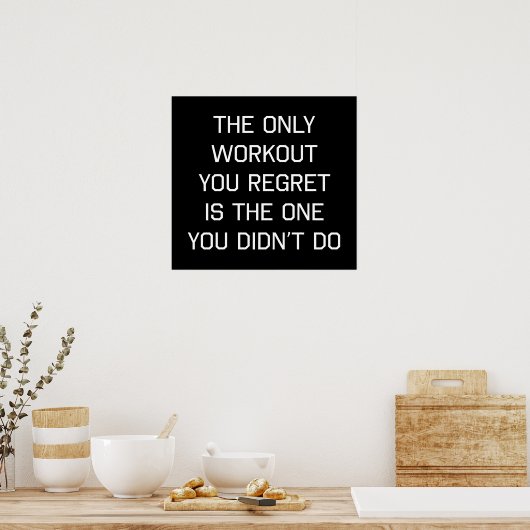 Het enige werkresultaat dat u betreurt poster (Keuken)