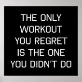 Het enige werkresultaat dat u betreurt poster (Voorkant)