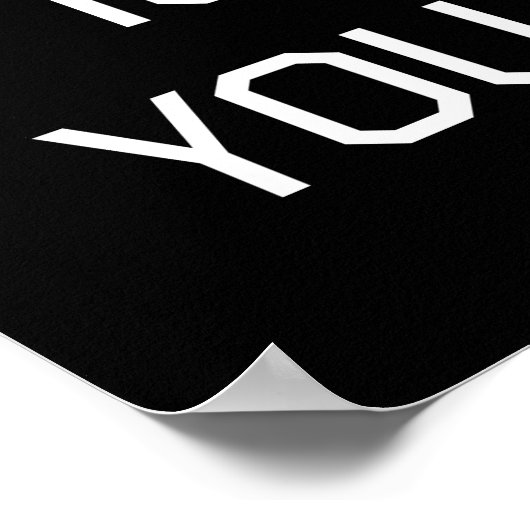 Het enige werkresultaat dat u betreurt poster (Hoek)