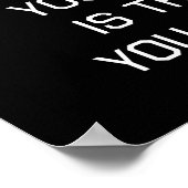 Het enige werkresultaat dat u betreurt poster (Hoek)