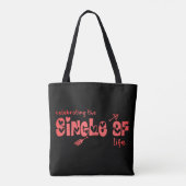 HET ENKELE AF-LEVEN KLEINEN IN DE KLEIN TOTE BAG (Achterkant)