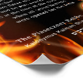 Het enthousiaste citaat van Piaseczner Rebbe Shapi Poster (Hoek)