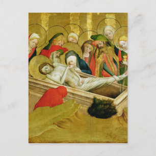 Het Entombment, paneel van de St. Thomas Briefkaart