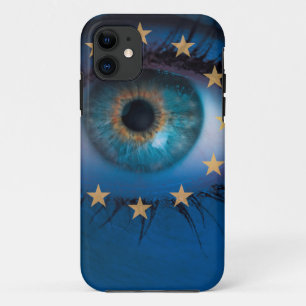 Het EP kijkt door naar het concept "Europese vlag" iPhone 11 Hoesje