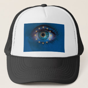 Het EP kijkt door naar het concept "Europese vlag" Trucker Pet