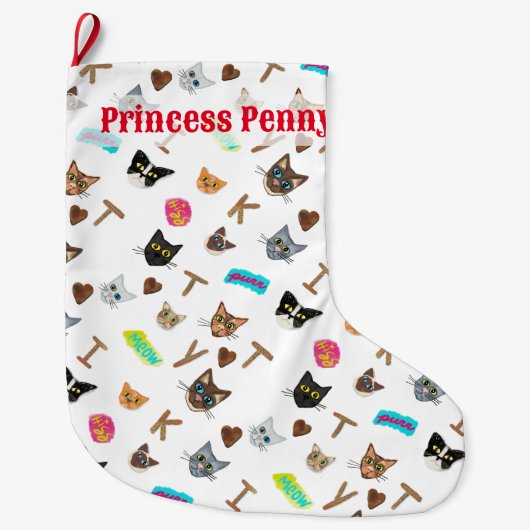 Het Epic Cat Heads Collectie Grote Kerstsok (Voorkant)